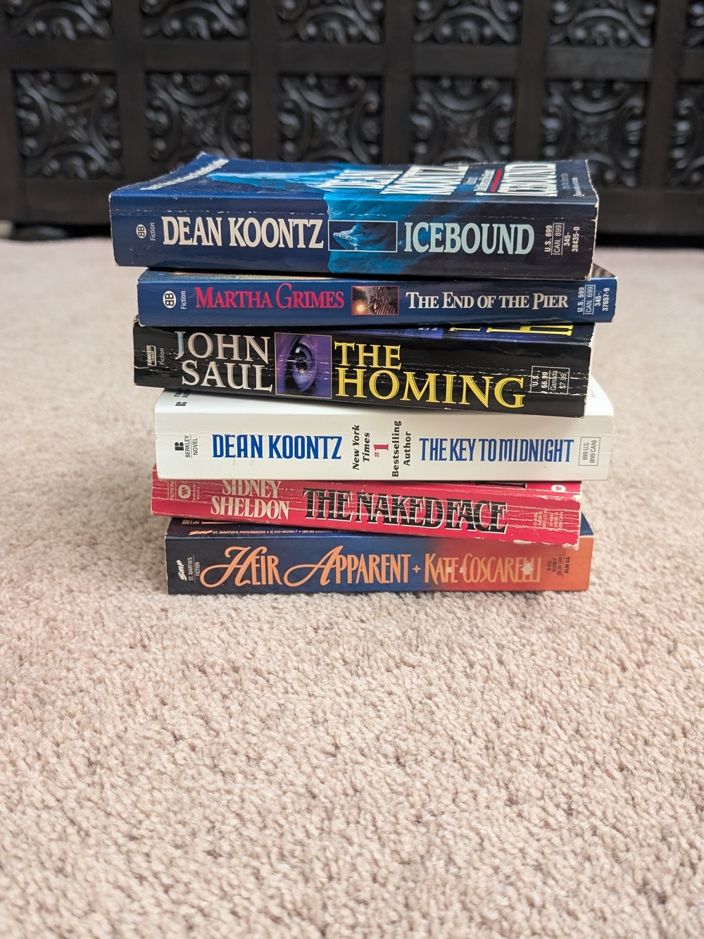 Vintage Thriller novels